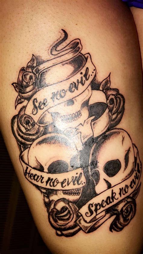 28 Hear No Evil See No Evil Speak No Evil Tattoos with Meanings